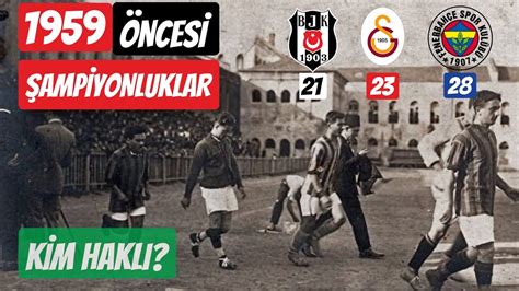 Beşiktaş 1959 öncesi şampiyonluklar